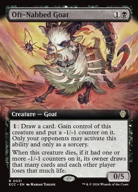 Oft-Nabbed Goat, Magic card ECC 31 — Lorwyn Eclipsed Commander set