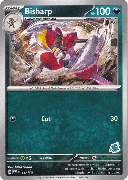 Bisharp, Pokémon card BA24 112d — Battle Academy 2024 set
