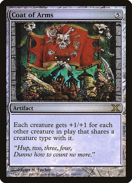 Blason, carte Magic 10E 316★ — extension Dixième édition