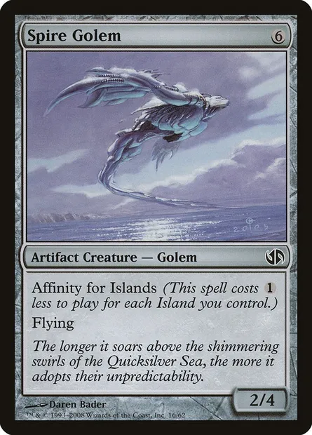 Golem des cimes, carte Magic DD2 16 — extension Duel Decks: Jace vs. Chandra