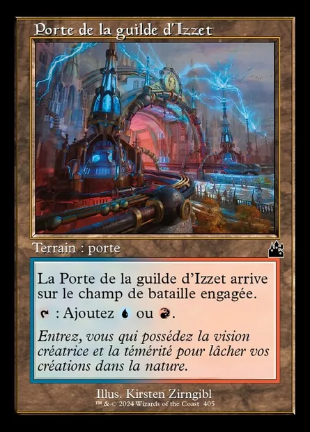Porte de la guilde d'Izzet, carte Magic RVR 405 — extension Ravnica Remastered