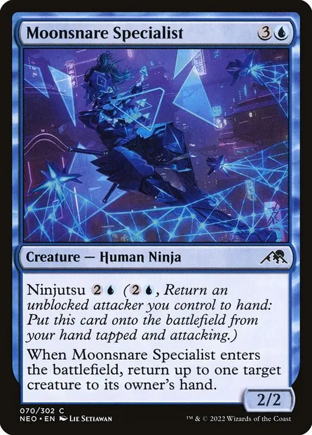 Moonsnare Specialist, Magic card NEO 70 — Kamigawa: Neon Dynasty set