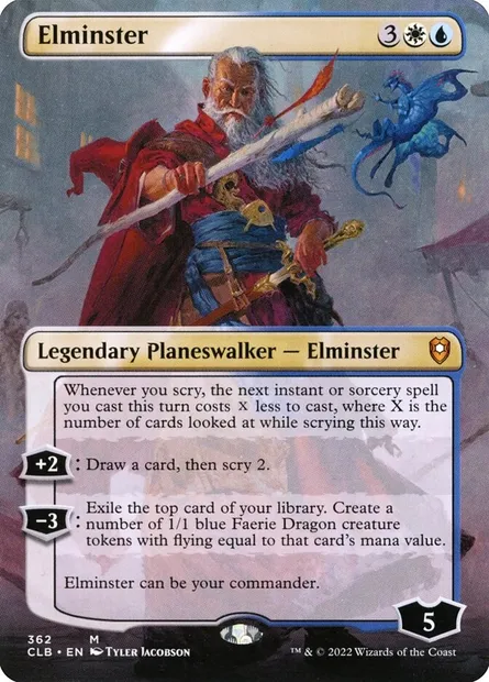 Elminster, Magic card CLB 362 — Commander Legends: Battle for Baldur's Gate set