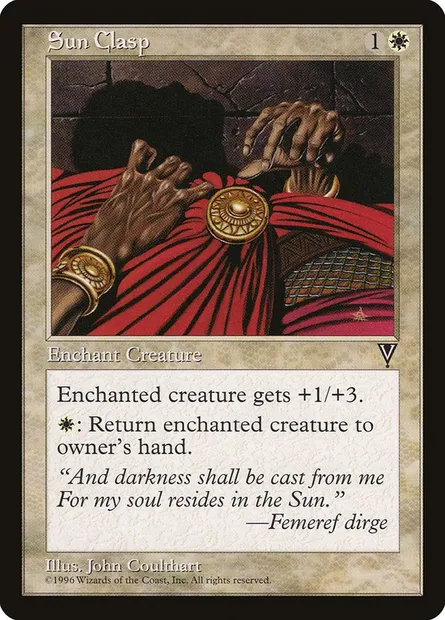 Fermoir solaire, carte Magic VIS 21 — extension Visions