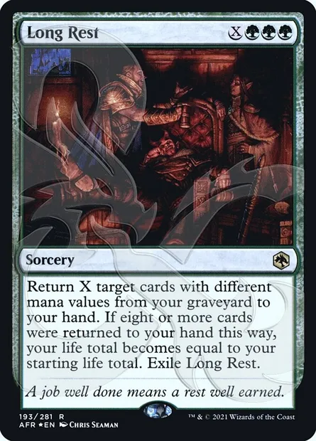 Repos long, carte Magic PAFR 193a — extension Adventures in the Forgotten Realms Promos