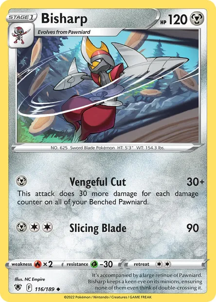 Bisharp, Pokémon card ASR 116 — Astral Radiance set