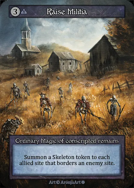 Raise Militia, Sorcery card GOT 275 — Gothic set