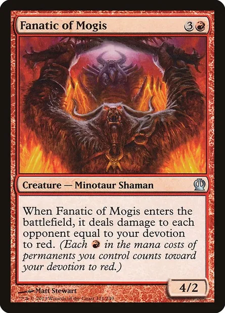 Fanatic of Mogis, Magic card THS 121 — Theros set