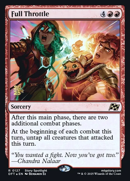 Plein gaz, carte Magic PDFT 127s — extension Aetherdrift Promos