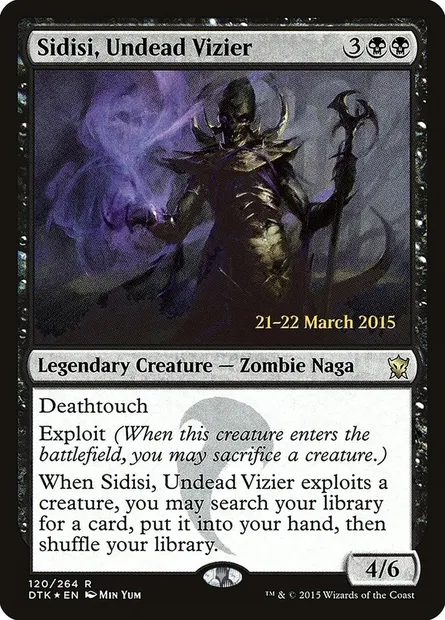 Sidisi, Undead Vizier, Magic card PDTK 120s — Dragons of Tarkir Promos set