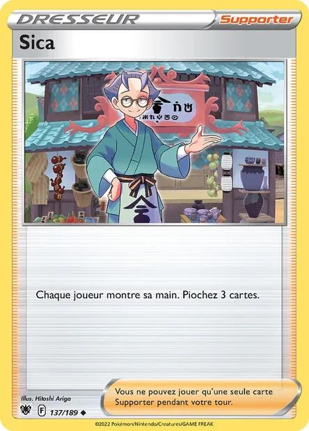 Sica, carte Pokémon ASR 137 — extension Astres Radieux