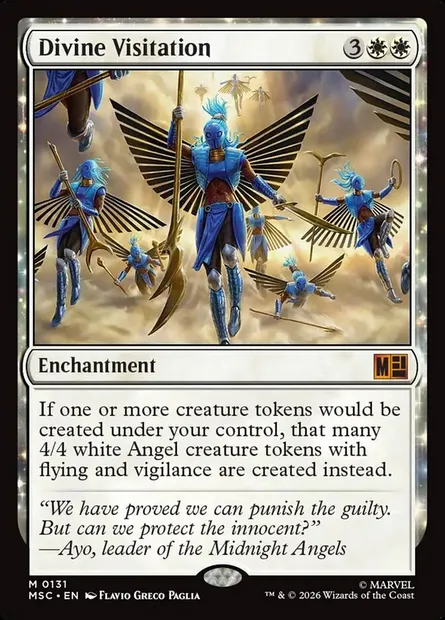 Divine Visitation, Magic card MSC 131 — Marvel Super Heroes Commander set