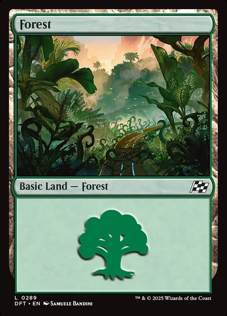Forest, Magic card DFT 289 — Aetherdrift set
