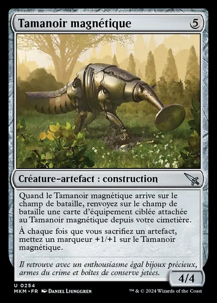 Tamanoir magnétique, carte Magic MKM 254 — extension Murders at Karlov Manor