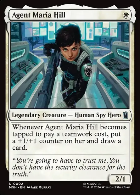 Agent Maria Hill, Magic card MSH 2 — Marvel Super Heroes set