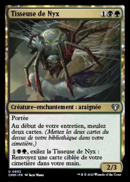 Tisseuse de Nyx, carte Magic CMM 933 — extension Commander Masters