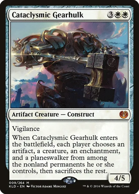 Cataclysmic Gearhulk, Magic card KLD 9 — Kaladesh set