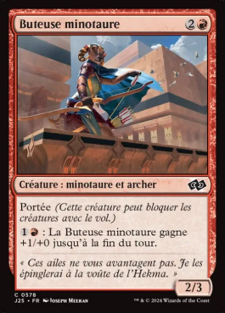 Buteuse minotaure, carte Magic J25 578 — extension Foundations Jumpstart