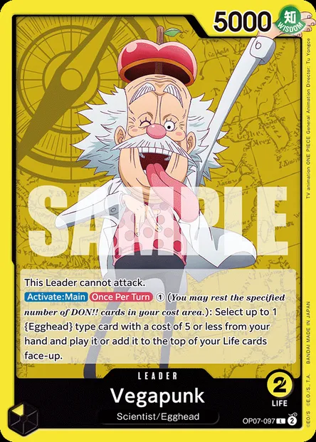 Vegapunk, One Piece card OP07-097 — 500 YEARS IN THE FUTURE set