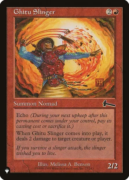 Ghitu Slinger, Magic card PLST ULG-77 — The List set