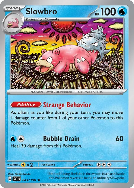 Slowbro, Pokémon card SVI 043 — Scarlet & Violet set