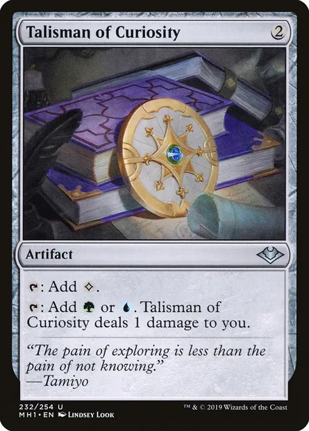 Talisman of Curiosity, Magic card MH1 232 — Modern Horizons set