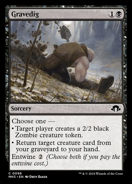 Gravedig, Magic card MH3 96 — Modern Horizons 3 set