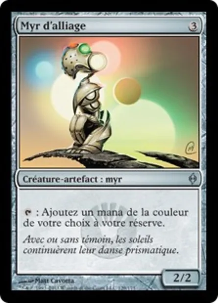 Myr d'alliage, carte Magic NPH 129 — extension La Nouvelle Phyrexia