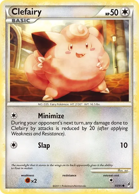 Mélofée, carte Pokémon CL 54 — extension L'appel des Légendes