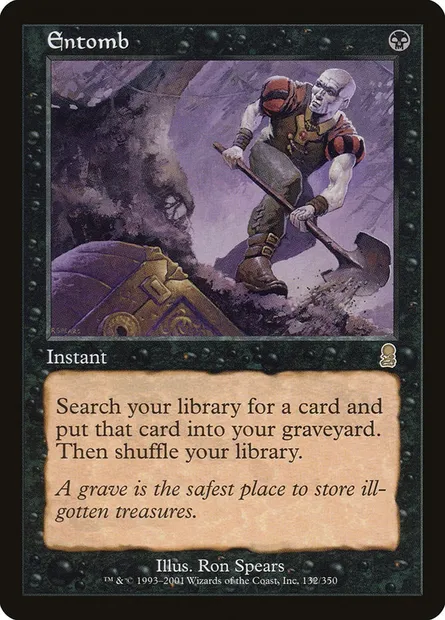 Entomb, Magic card ODY 132 — Odyssey set