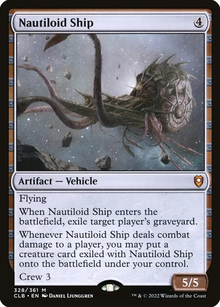 Nautiloid Ship, Magic card CLB 328 — Commander Legends: Battle for Baldur's Gate set
