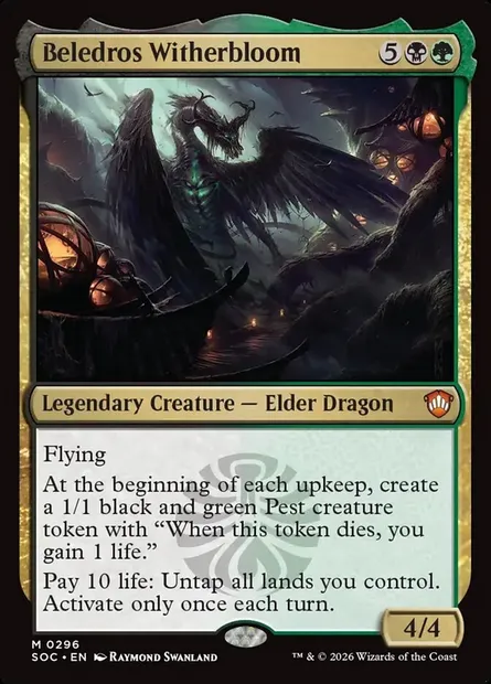 Beledros Flestrefleur, carte Magic SOC 296 — extension Secrets of Strixhaven Commander