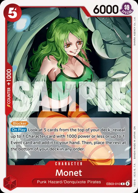 Monet, One Piece card EB03-010 — ONE PIECE HEROINES EDITION set
