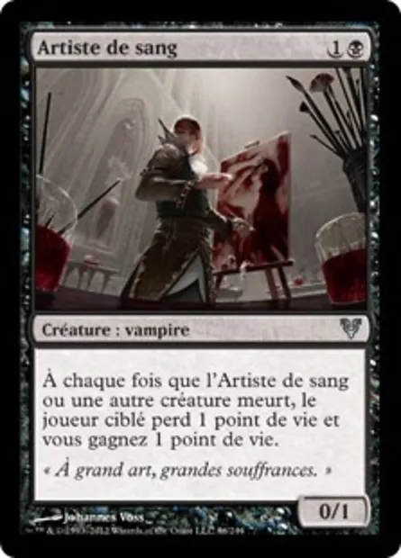 Artiste de sang, carte Magic AVR 86 — extension Avacyn ressuscitée