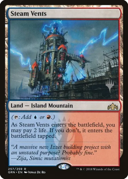Conduits de vapeur, carte Magic PGRN 257p — extension Guilds of Ravnica Promos