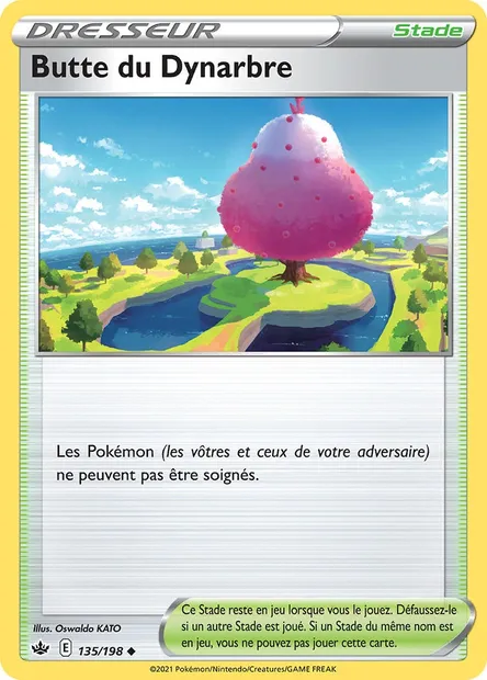Butte du Dynarbre, carte Pokémon CRE 135 — extension Règne de Glace