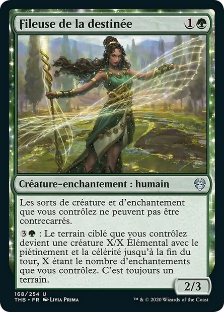 Fileuse de la destinée, carte Magic THB 168 — extension Theros Beyond Death