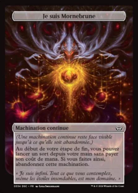 Je suis Mornebrune, carte Magic DSC 334 — extension Duskmourn: House of Horror Commander