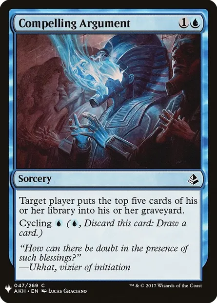 Compelling Argument, Magic card PLST AKH-47 — The List set