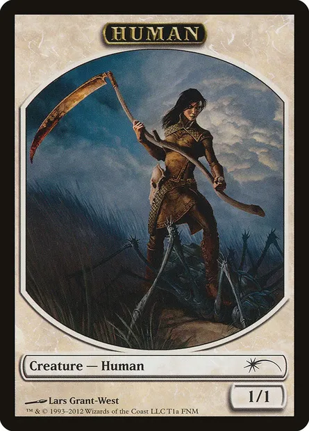 Human // Wolf, carte Magic F12 1a — extension Friday Night Magic 2012