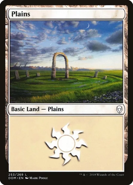 Plains, Magic card DOM 253 — Dominaria set