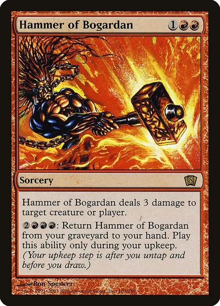 Marteau du bogardan, carte Magic 8ED 193★ — extension Huitième Edition