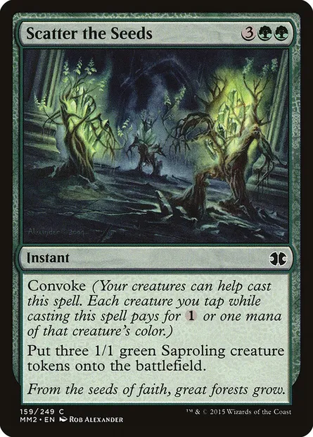 Scatter the Seeds, Magic card MM2 159 — Modern Masters 2015 set