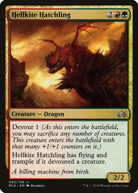 Hellkite Hatchling, Magic card PCA 95 — Planechase Anthology set