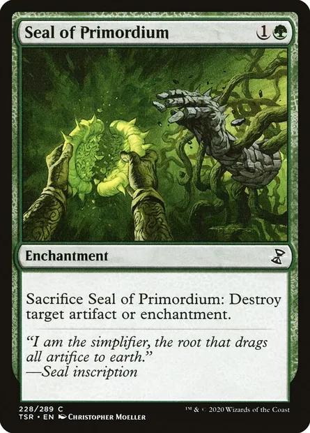 Seal of Primordium, Magic card TSR 228 — Time Spiral Remastered set
