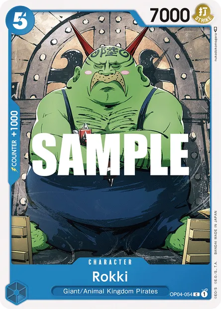 Rokki, carte One Piece OP04-054 — extension KINGDOMS OF INTRIGUE
