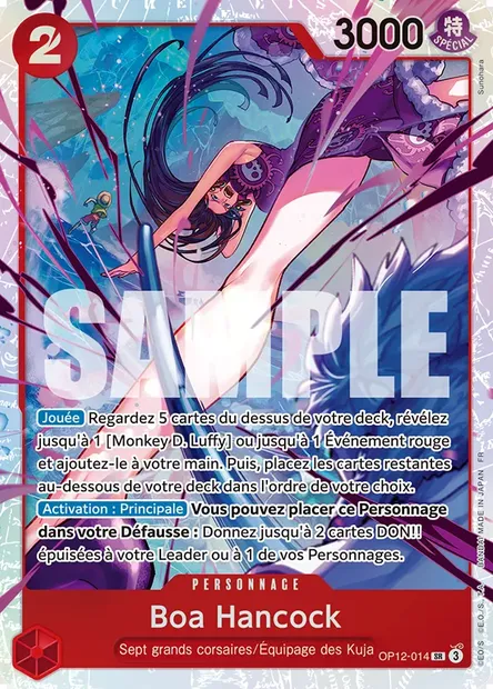 Boa Hancock, carte One Piece OP12-014 — extension L'HÉRITAGE DU MAÎTRE