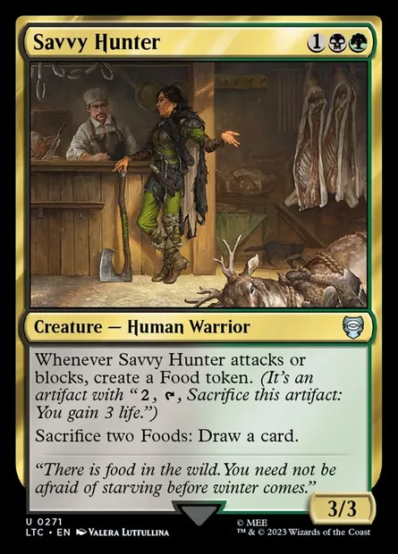 Savvy Hunter, Magic card LTC 271 — Tales of Middle-earth Commander set