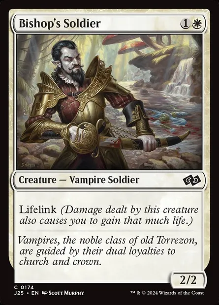 Bishop's Soldier, Magic card J25 174 — Foundations Jumpstart set