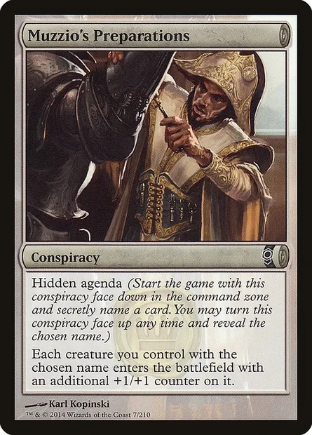 Muzzio's Preparations, carte Magic CNS 7 — extension Conspiration